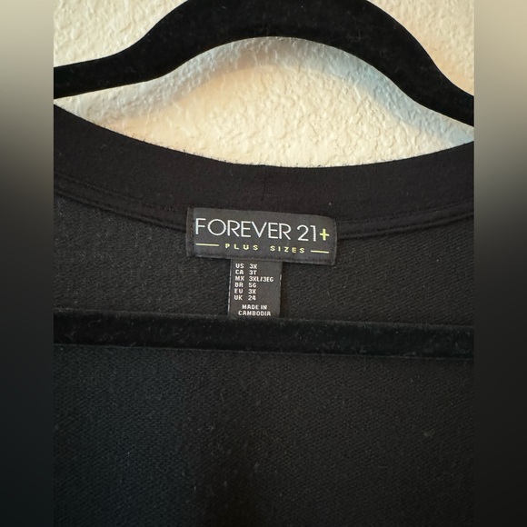 Forever 21 plus size duster/cardigan with pockets - Picture 3 of 3